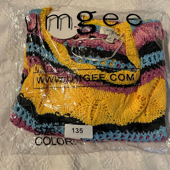 Umgee Multicolor Knit Sweater Top - Picture 7 of 7
